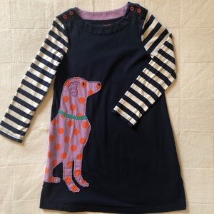 Mini Boden Dog Appliqué Dress